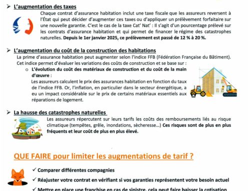 Pourquoi les contrats « HABITATION » augmentent ?